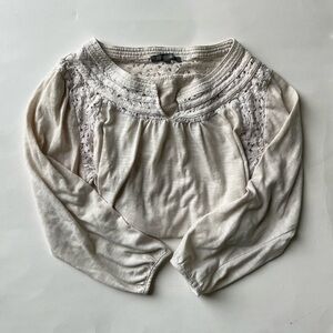 RETRO-ology Cream and Lace Top